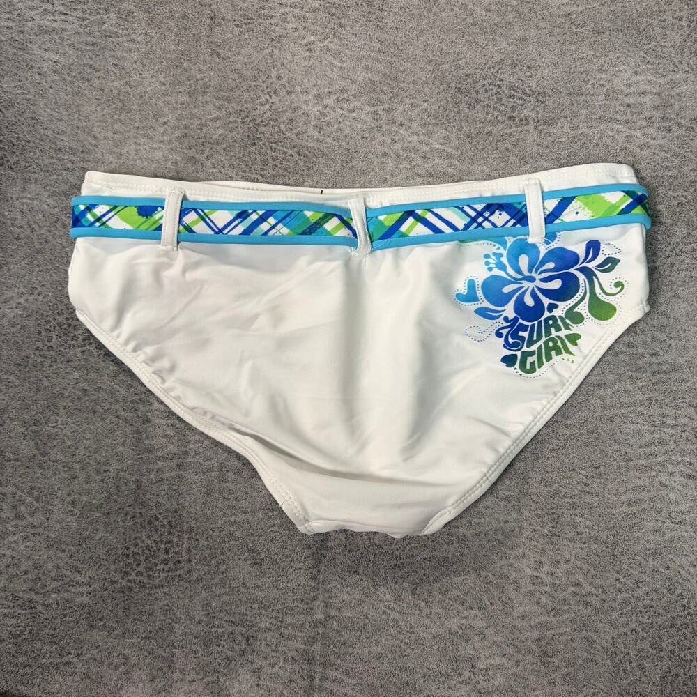 NWT OP White Hibiscus Bikini Bottoms